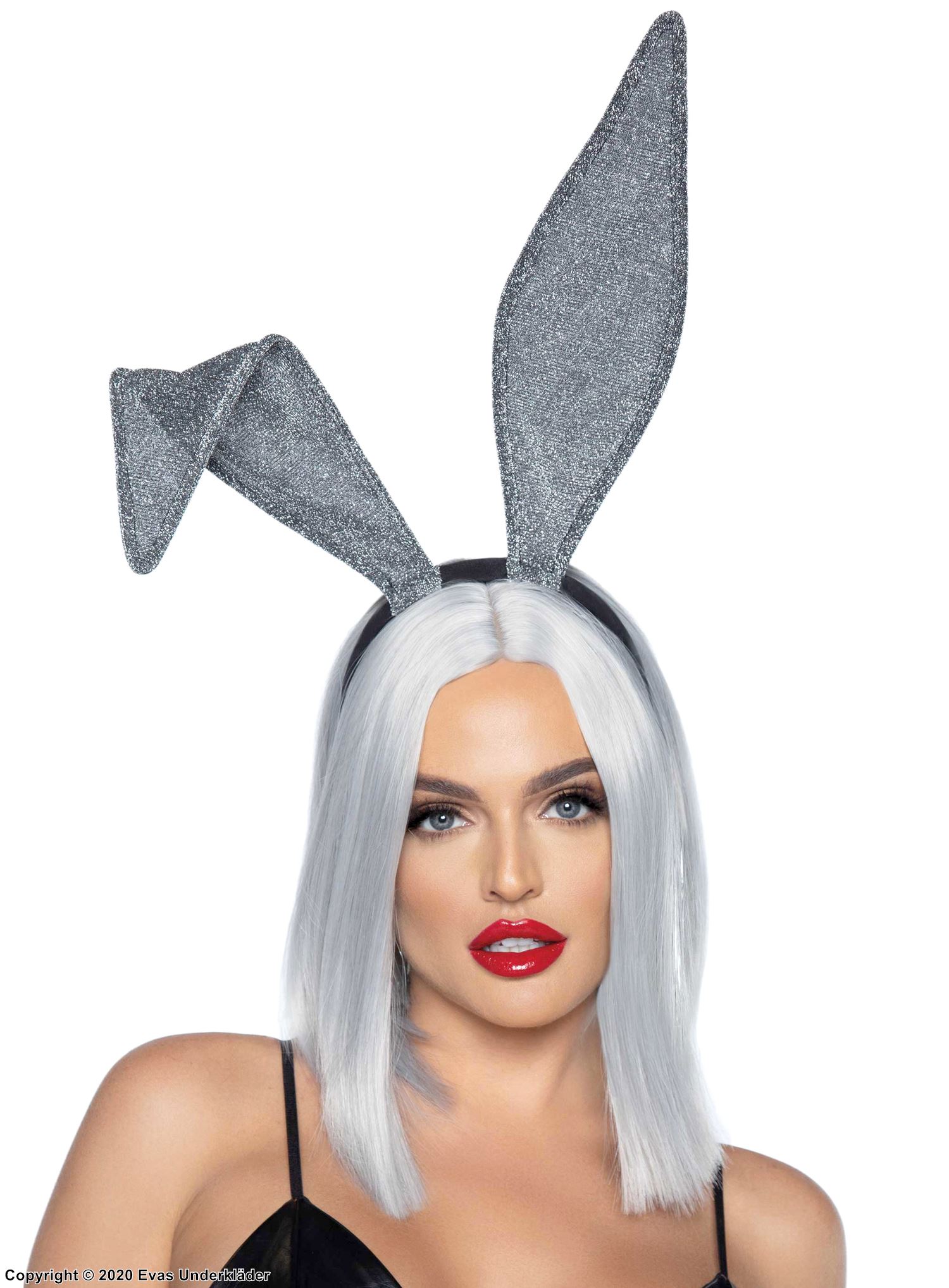 Bunny (woman), costume headband, glitter, big ears